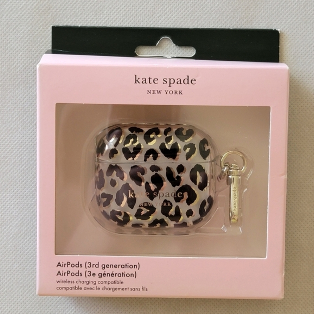 Kate Spade City Leopard Apple Airpods 3rd Generation Protective Case